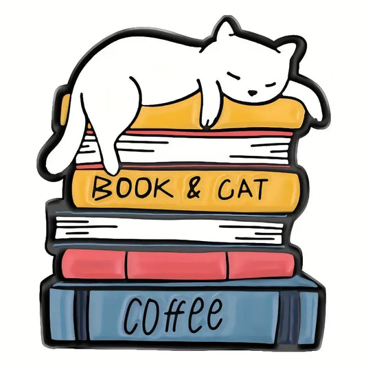 Pin - Book, Cats And Coffee